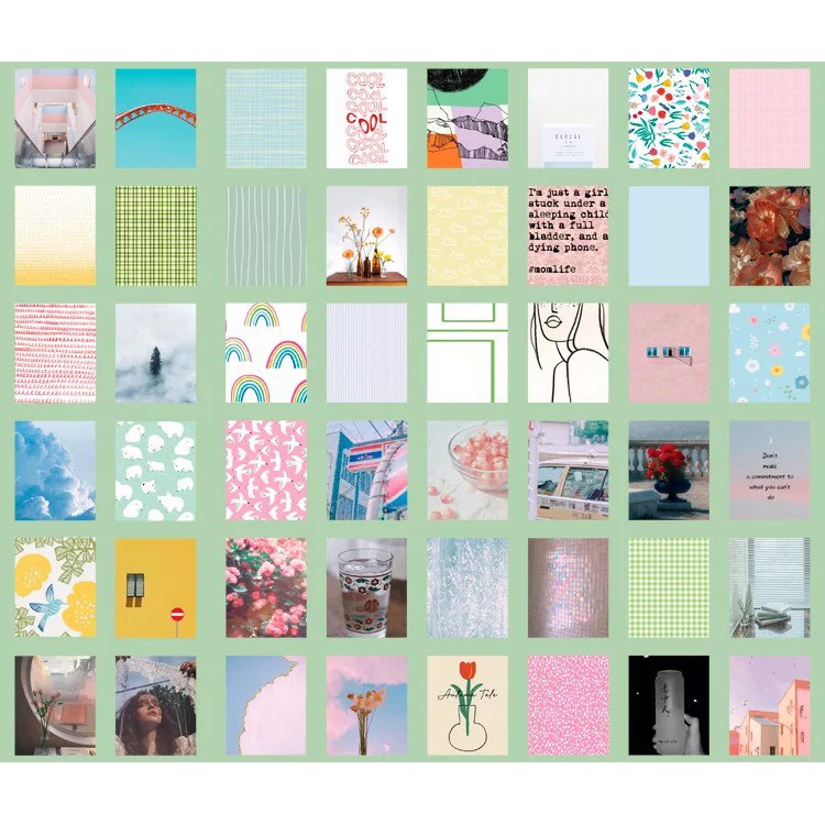 Tập 365 ảnh trang trí chất liệu giấy can chủ đề tranh sắc màu cuộc sống