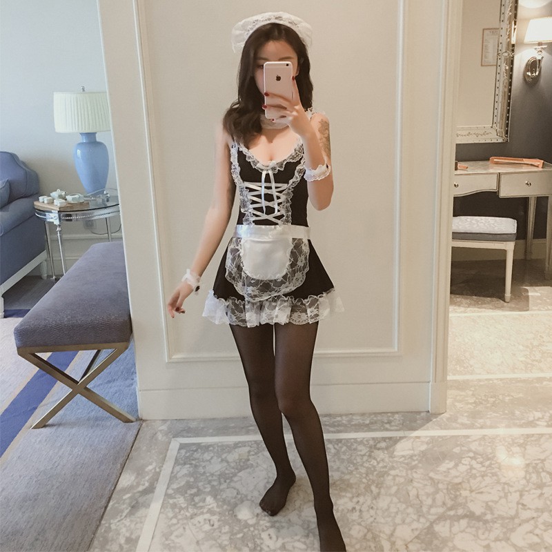 BỘ QUẦN ÁO VÁY NGỦ NỮ COSPLAY HẦU GÁI SEXY CÁM DỖ SIÊU ĐÁNG YÊU PON.WOMENS | BigBuy360 - bigbuy360.vn