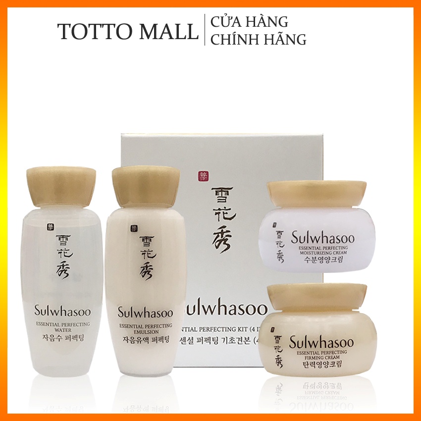 [Date 23] Bộ dưỡng da Sulwhasoo Essential Perfecting Kit 4 sản phẩm - Set Sulwhasoo; Bộ nâng cơ Sulwhasoo mới