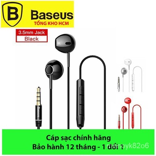 Tai nghe Baseus, Tai nghe có dây Baseus H06,Tai Nghe Nhét Tai, có mic Baseus H06 Cổng 3.5mm Cho Âm Thanh Sống Động Y3PR
