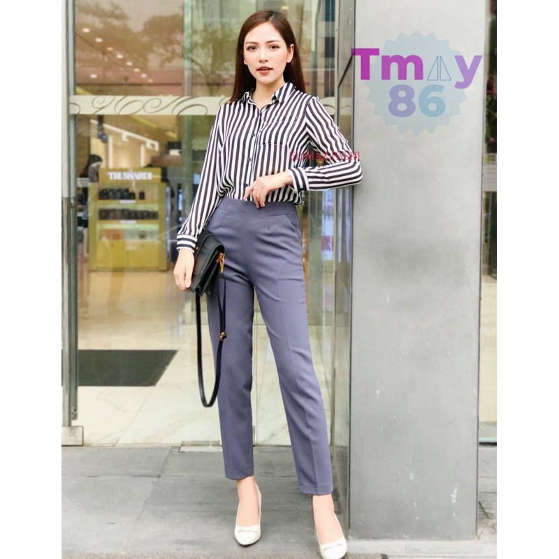 Quần Tây Khoá Sườn- Cạp cao