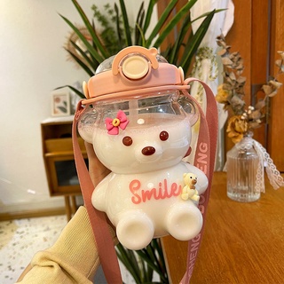 Bình nước con gấu 1000ml, bình đựng nước cute