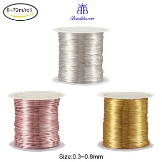 Cuộn dây đồng 8~72m 0.3~0.8mm dùng để làm đồ trang sức thủ công