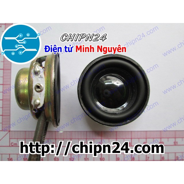 [2 CÁI] Loa 4R 3W Tròn 40mm, Loa 4 ohm - 3W Tròn đường kính 40mm