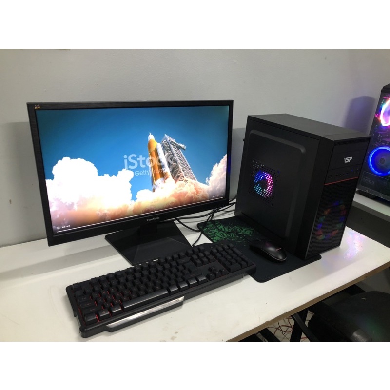 BỘ MÁY TÍNH VĂN PHÒNG GIÁ RẺ, CPU G4560, 4Gb,SSD120gB, LCD24