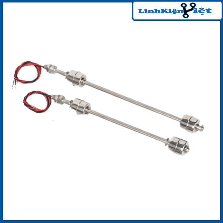 Công tắc cảm biến phao nước 2 phao thép 304 không gỉ điều chỉnh mức chất lỏng