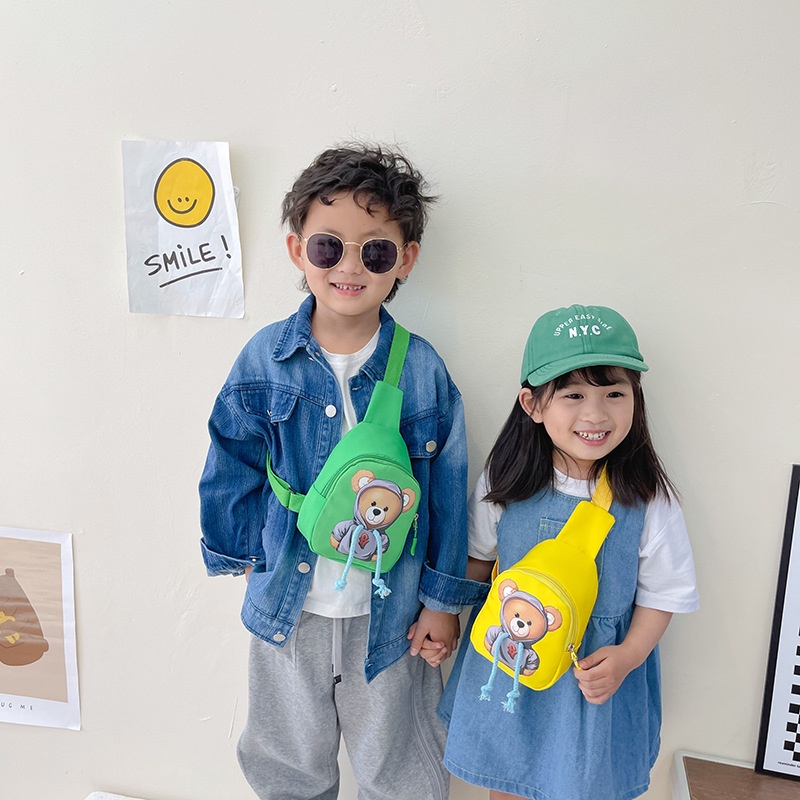 Túi bao tử hình chú gấu túi bao tử thời trang trẻ em sành điệu cho bé Dương kids