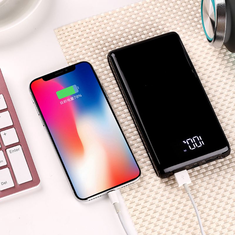 Hộp đựng pin sạc dự phòng chứa được 6 cục 18650 2 cổng USB DIY tiện lợi