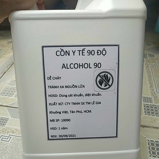 Cồn y tế rửa tay 90 độ sát khuẩn bình 5 lít