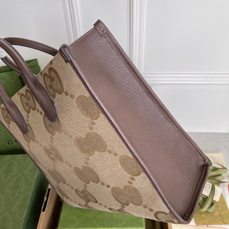 Túi xách nữ Gucci GC tote size 31 da thật phối vải dệt hàng vip 1-1