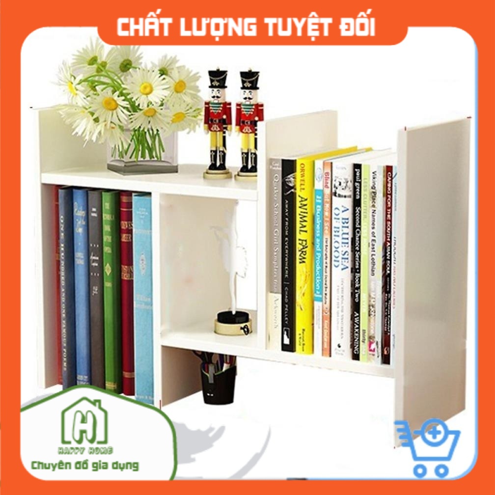 Kệ Sách Mini, Giá Để Sách, Để Tài Liệu Văn Phòng Trên Bàn Làm Việc Bằng Gỗ Ép, Trang Trí Bàn Làm Việc Siêu Tiện Dụng