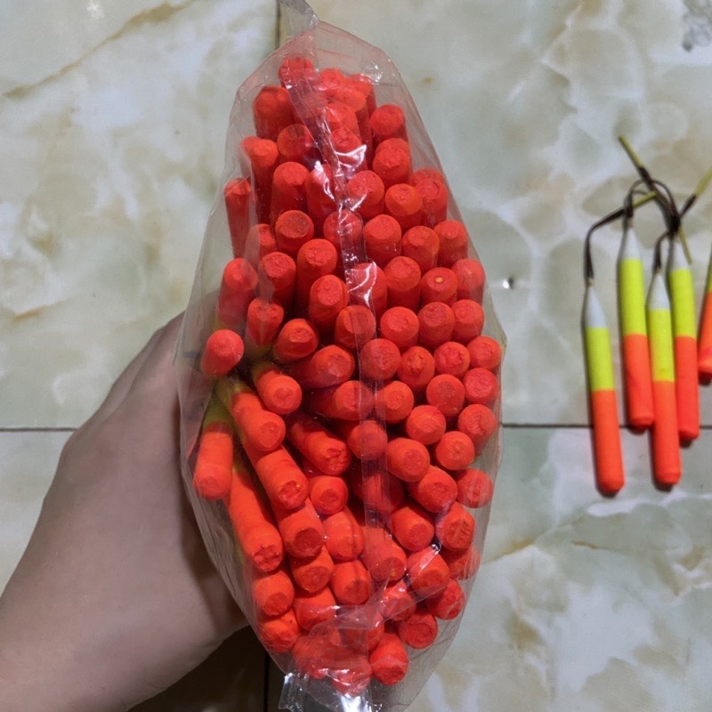 Combo 5 Phao Bút Khúc Vàng Đỏ Trắng - Phao Câu Cá