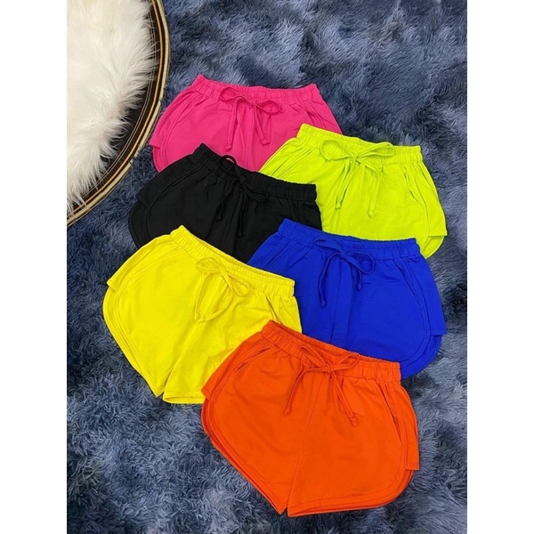 Quần short viền thể thao nữ - freesize dưới 55kg - hình thật full bảng màu - Carotshop