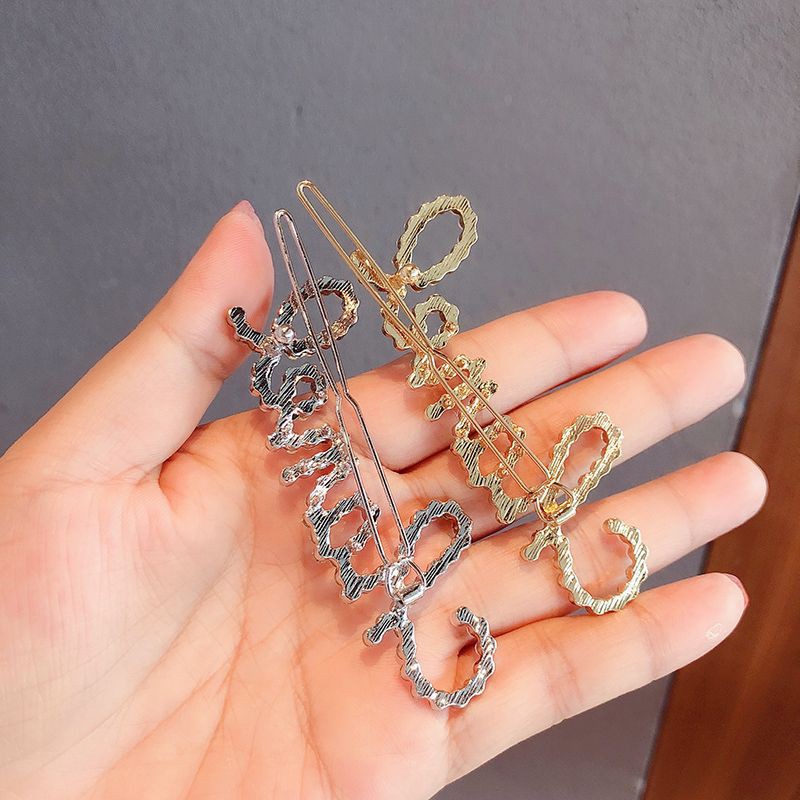 Kẹp tóc đính đá, hạt ChaneI cực sang mã CN-0704