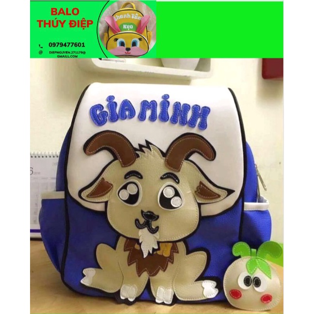 BALO-Túi Sach-Cặp Sách thêu tên cho bé đi học cấp 1