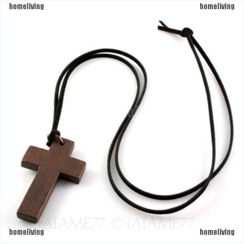 [homeliving] Vòng cổ Mặt Thánh Giá Bằng Gỗ Tổng Hợp