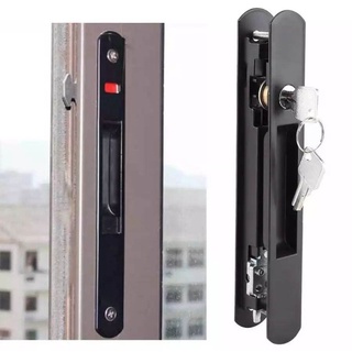 Chốt sập tự động có chìa cửa lùa nhôm xingfa.