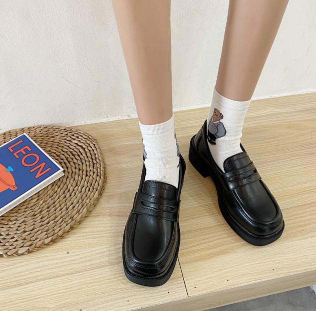 [ Mã 66CBSALE giảm 30K đơn 200K] Giày Đế Dày Phong Cách Anh Quốc Đáng Yêu Dễ Thương Cho Nữ | BigBuy360 - bigbuy360.vn
