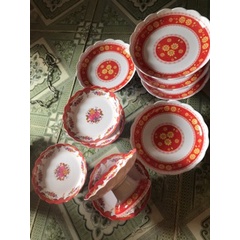 Dĩa nhựa Meka đựng trái cây dưng lên phật