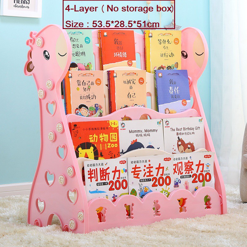 Kệ sách nhiều tầng hình hươu cho bé