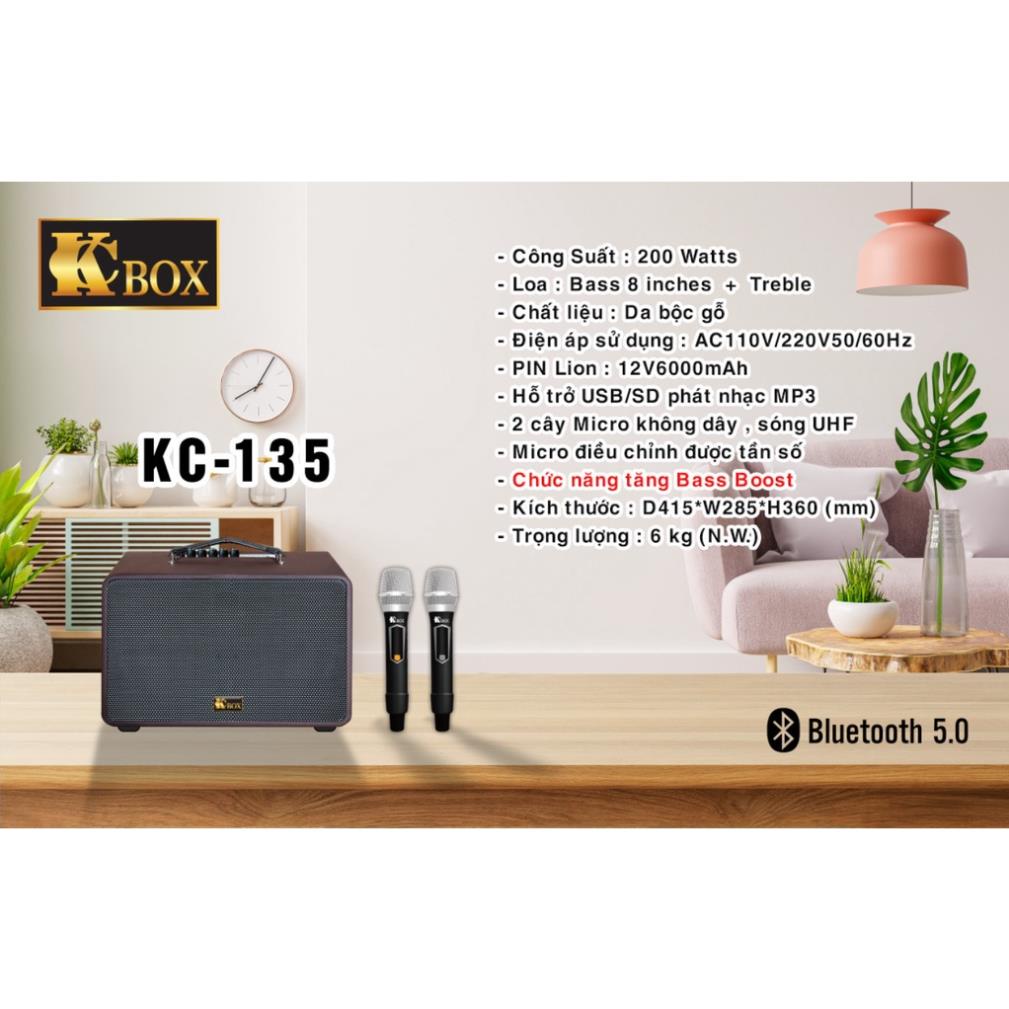 Loa Xách Tay Karaoke KCBox KC 135 thumbnail