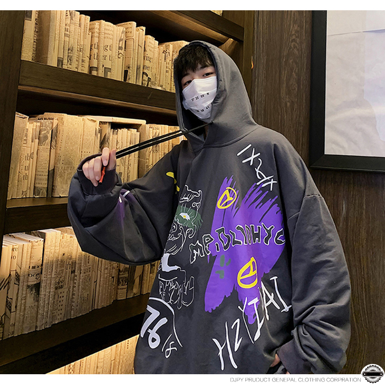 Áo Hoodie Dáng Rộng Có In Hình Phong Cách Hàn Quốc Cho Nam Nữ | BigBuy360 - bigbuy360.vn