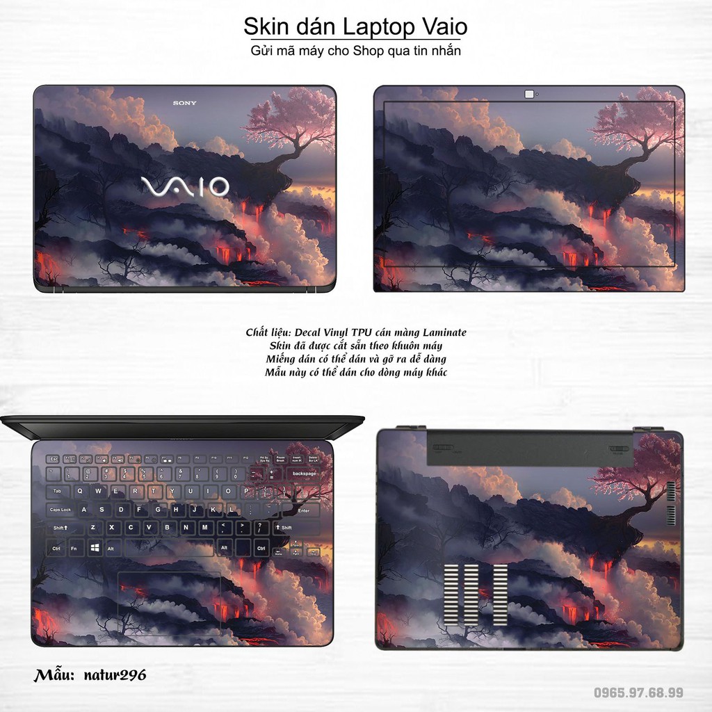 Skin dán Laptop Sony Vaio in hình thiên nhiên nhiều mẫu 11 (inbox mã máy cho Shop)