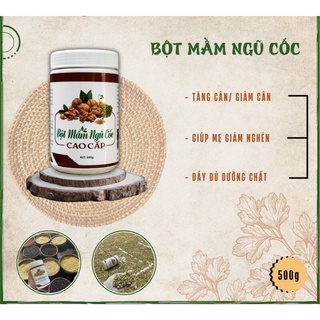 ( Xả kho  nghỉ  bán )500g BỘT MẦM NGŨ CỐC CAO CẤP THẢO MỘC QUÊ - CHO MẸ BẦU, LỢI SỮA, TĂNG/GIẢM CÂN