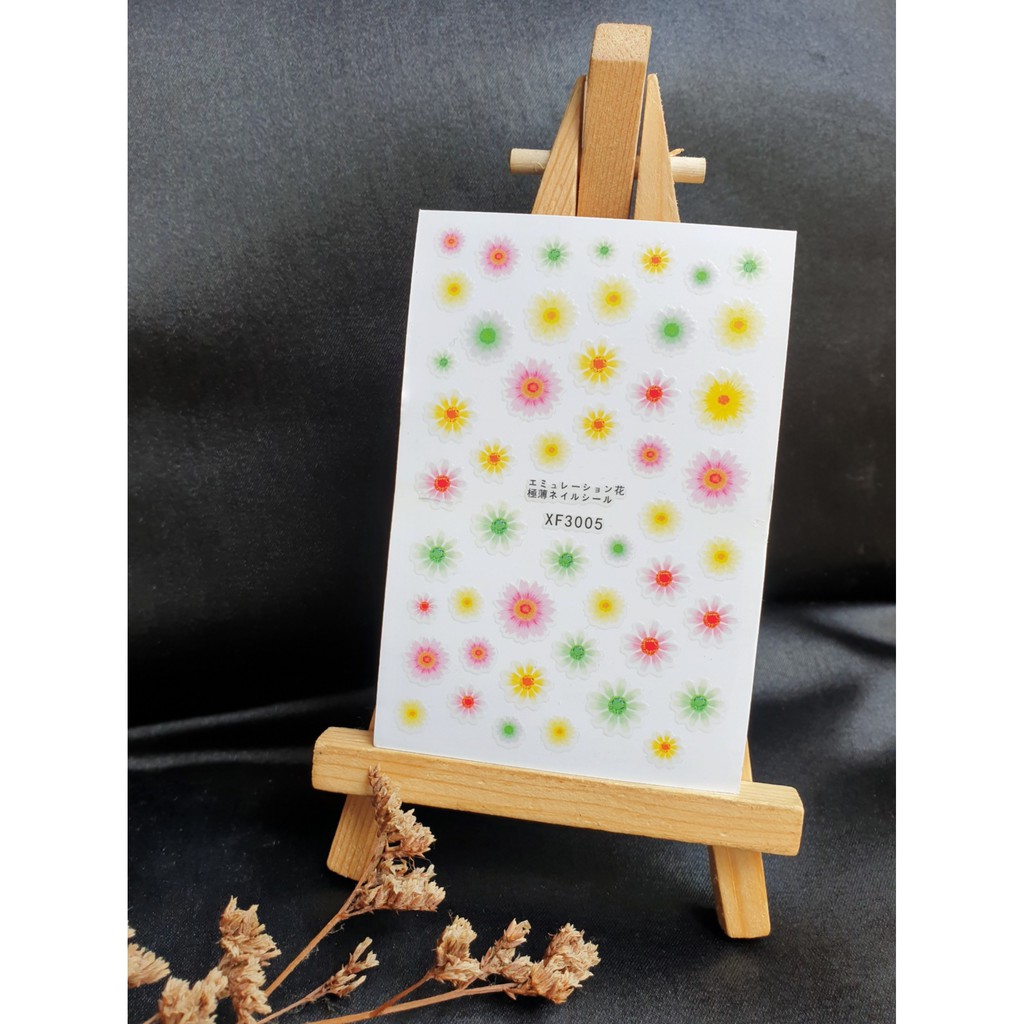 Sticker 3D - hình dán móng hoa