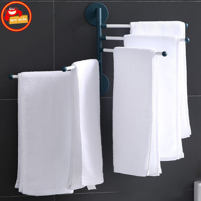 Giá treo khăn nhà tắm 5 nhánh xoay dán tường (GTK05)