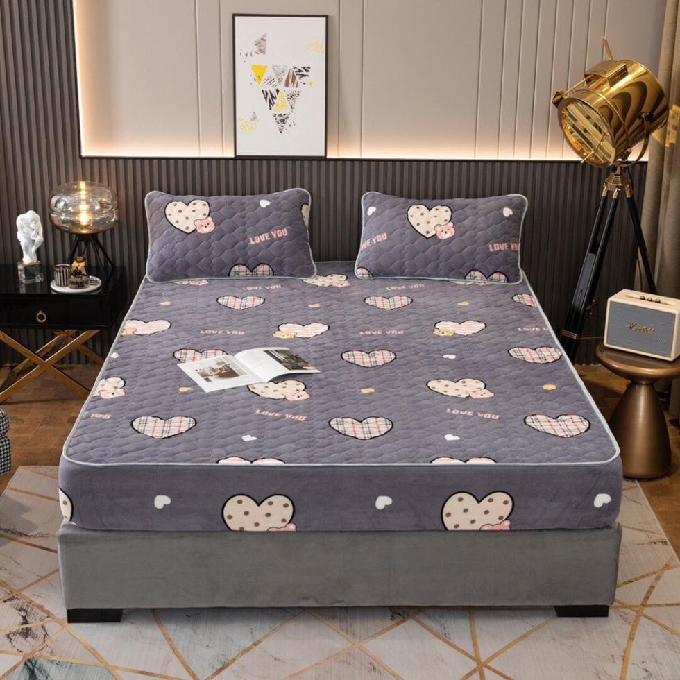 Bộ Ga Gối Nỉ Nhung Trần Thương Hiệu 2021