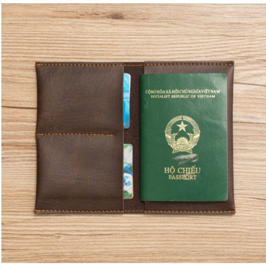 Bao da đựng hộ chiếu Passport chống nước chống bụi tiện ích