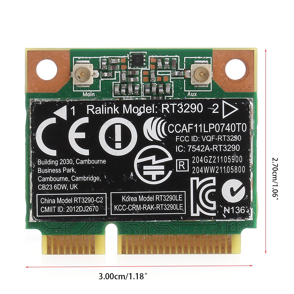 Card mạng không dây Wi-Fi 150M Bluetooth dành cho RT3290 HP Pavilion G7-2000 Ralink