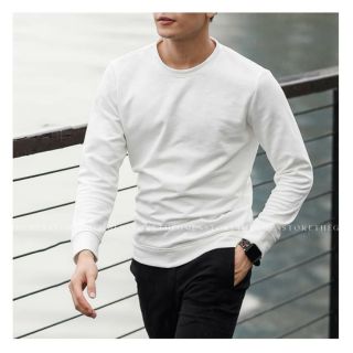 Áo thun nỉ nam dài tay cổ tròn cao cấp GMEN