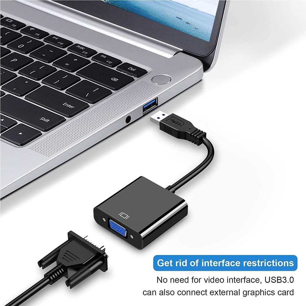 Cáp ChuyểN ĐổI Usb 3.0 Sang Vga 1080P 60hz Chuyên DụNg Cho MáY TíNh