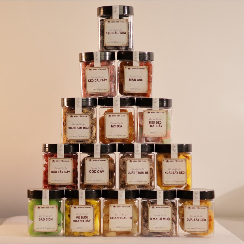 Kẹo dẽo atiso nguyên vị, atiso chanh dây 150- 200gr organic Đà Lạt Minh Tiến Farm