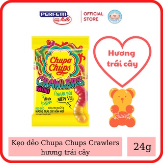 Kẹo dẻo Chupa Chups Crawlers Mini hương trái cây hỗn hợp gói 24g