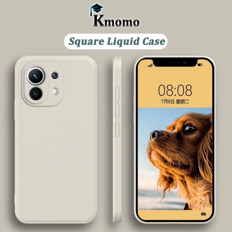 Ốp điện thoại mềm viền vuông màu trơn cho Xiaomi Mi 11 11T Pro Lite 5G Ne Ultra Poco C40 X4 X3 Nfc M4 M3 Pro 10 10T Lite 9 Pro Redmi A1 Note 11 11s Pro 10c