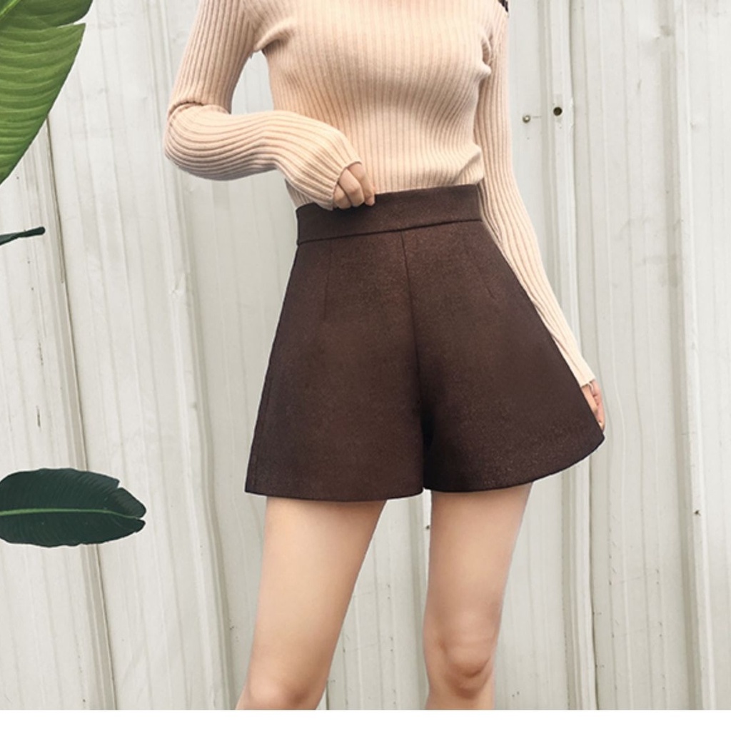 Quần short nữ lưng cao ống rộng cạp cao | SHORT CẠP CAO TÔN DÁNG | Fmstyle Shop 220130509
