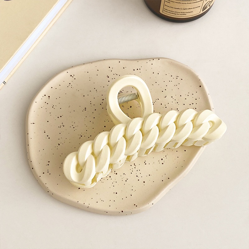 Kẹp Tóc Hình Cá Mập Màu Nhám Đơn Giản Phong Cách Hàn Quốc