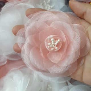 Hoa voan thủ công size 8cm