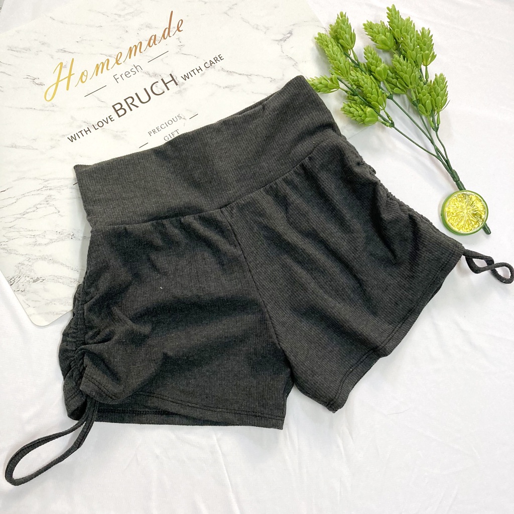 [XẢ HÀNG]Quần đùi nữ size 38kg-42kg - quần sọt short nữ thun gân rút dây - QNU42