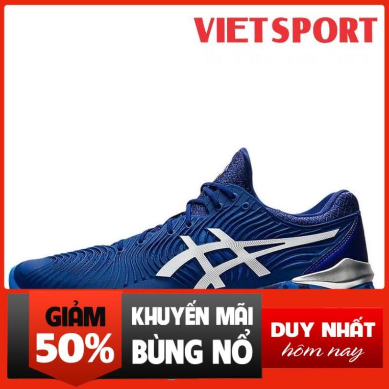 Xả Giầy Tennis Asics Court FF 2 Novak Xanh 1041A089-403 | Tặng 1 đôi tất Tennis