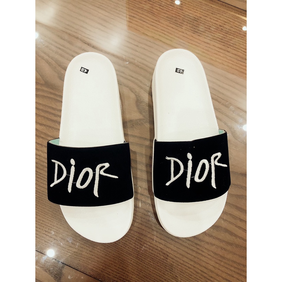 Dép nam quai ngang dior đế cao 5cm thời trang Xanta DO010