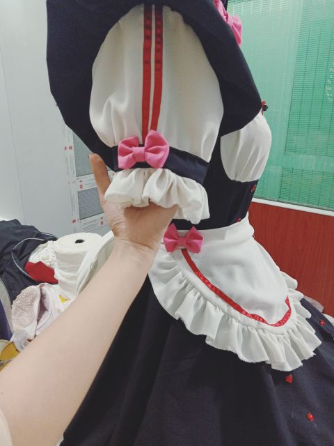 Trang phục hầu gái phối màu cosplay nekopara