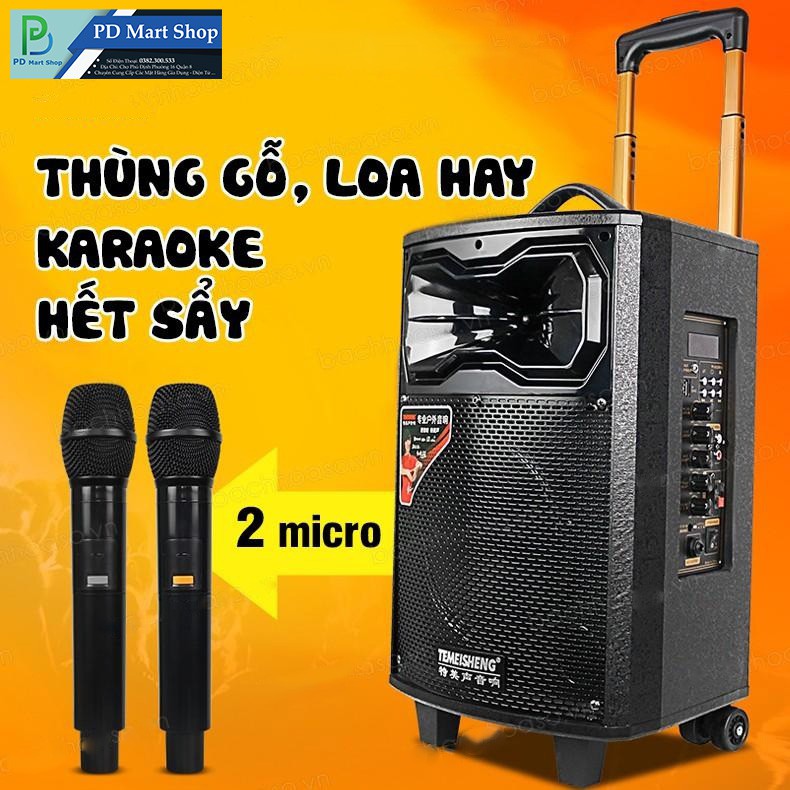 LOA KÉO DI ĐỘNG TEMEISHENG QX-0831 BASS 2 TẤC