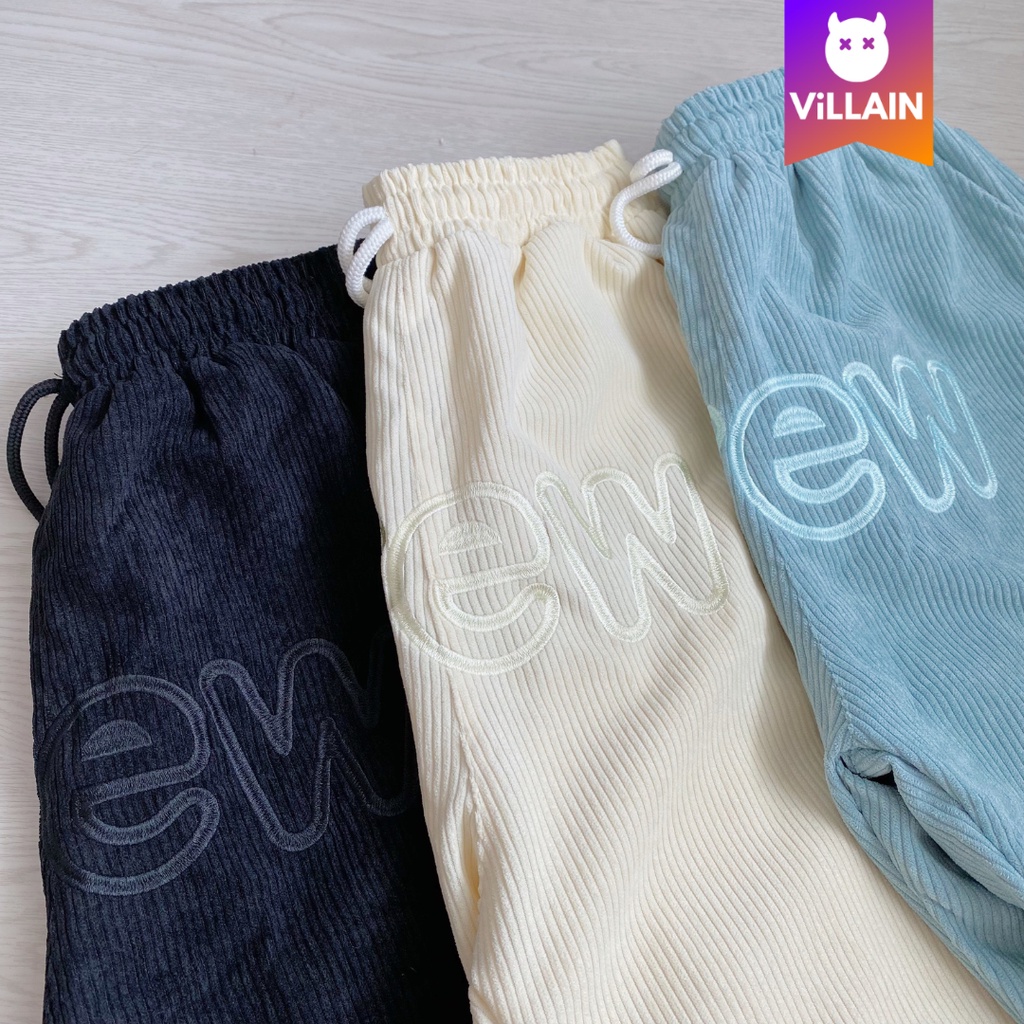 Quần Short, Quần Đùi Ngắn Chất Nhung Gân Kiểu Chữ DREW Siêu Hot Trẻ Trung Cho Nam Nữ Unisex - Villain Shop