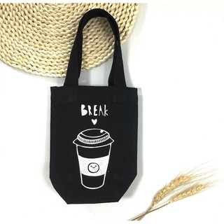 Túi vải đựng bình nước, ly nước hạn chế túi nilong, bảo vệ môi trường
