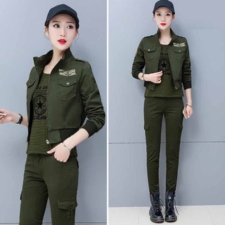 Set bộ thể thao phối lính 3 món TT341