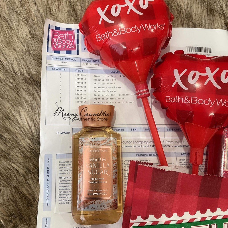 Gel tắm  bath & body works  tự chọn mùi 30ml/88ml/295ml